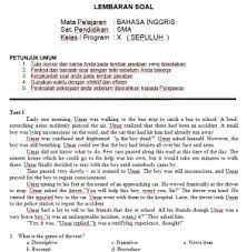 Check spelling or type a new query. Soal Bahasa Inggris Kelas X Sma Soalujian Net
