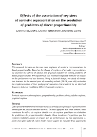 Biologists study life at many scales, from cells to organisms to entire ecosystems. Pdf Effects Of The Association Of Registers Of Semiotic Representation On The Resolution Of Problems Of Direct Proportionality