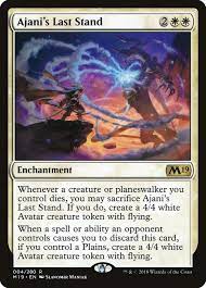 This wiki presents a comprehensive list of all tokens. Ajani S Last Stand Core Set 2019 M19 4 Scryfall Magic The Gathering Search