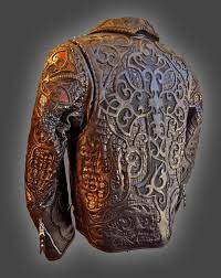 Black Custom Leather Jacket Cross Motif Email Us At Logan Loganla Com With Any Questions Or Pricing Info A Custom Leather Jackets Leather Jacket Mens Fashion