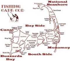 Cape Cod Fishing Map