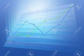 Positive Business Trend Chart Abstract Background For Technology