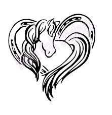 Horse Horseshoe Heart Svg Etsy In 2020 Horse Heart Tattoo Horse Tattoo Horse Silhouette
