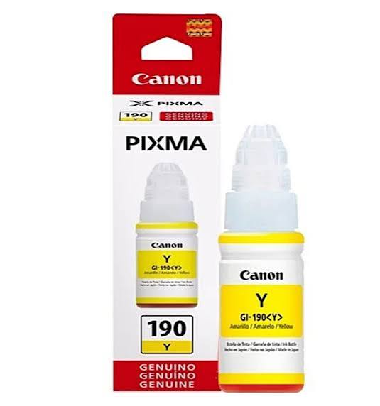 Tinta Canon 190 Original Amarilla
