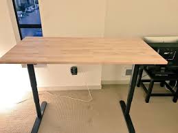 Instructions For How To Affix An Ikea Gerton Table Top To The Ikea Bekant Sit Stand Desk Frame Ikea Desk Top Ikea Bekant Sit Stand Desk