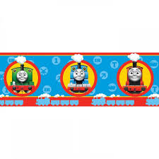 Children also benefit from memorizing all of the characters names because they have fun doing it. Thomas The Tank Engine Boys Wallpaper Blue Boys Childrens Kids Bedroom
