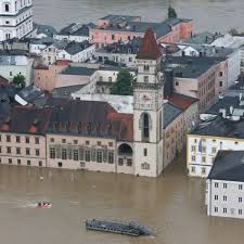 I 50 bøhmiske amter blev der den 2. Passau Hochwasser Flut Zerstort Passauer Scharfrichterhaus Bayern