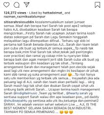 Download lagu semakin siti sarah (3.22mb) dan streaming kumpulan lagu semakin siti sarah (4.53mb) mp3 terbaru gratis dan enak untuk melihat detail lagu semakin siti sarah klik salah satu judul yang cocok, kemudian untuk link download semakin siti sarah ada di halaman berikutnya. Siti Sarah Akui Silap Ubah Susunan Lagu Semakin Di Ajl 33 Sensasi Selebriti