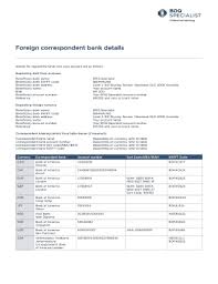1) sending money within the uk. Fillable Online Foreign Correspondent Bank Details Fax Email Print Pdffiller