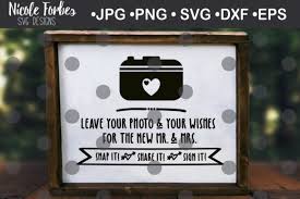 Check out our polaroid guest book selection for the very best in unique or custom, handmade pieces from our guest books shops. Polaroid Guest Book Mr Mrs Wedding Sign Svg Grafik Von Nicole Forbes Designs Creative Fabrica