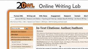 Apa formatting and style guide please use the example at the bottom of this page to cite the purdue owl in apa. Video Tour Of Purdue Owl Youtube