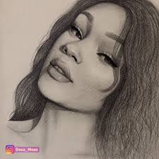 Bun babette fringe hairstyle women fashion beauty style. Simple Black Woman Drawing Novocom Top