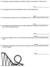 2.07 help worksheet by hilary kingery 18870 views. Energy Problems Kinetic Potential Energy Problems By Life In Prism