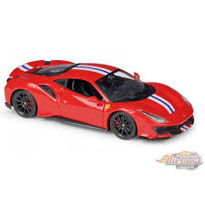 Maybe you would like to learn more about one of these? Ferrari 488 Pista With White Blue Stripe Bburago 1 24 18 26026 Rd Passion Diecast