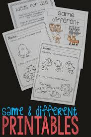 Labeling Items Same Or Different Is A Foundational Skill For Beginning Learners This P Early Childhood Education Activities Activities Foundational Skills
