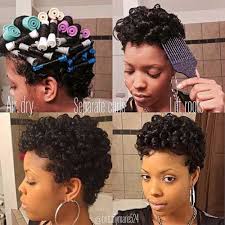 Feel free to use a wave foam to. 20 Short Curly Hairstyles For Black Women Black Curly Hairstyles Short Women Natural Hair Styles Short Hair Styles Short Curly Hair