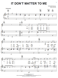 Vertaling van 'don't matter' door akon (aliaune damala badara akon thiam) van engels naar turks. Bread It Don T Matter To Me Sheet Music Pdf Notes Chords Country Score Piano Vocal Guitar Right Hand Melody Download Printable Sku 18268