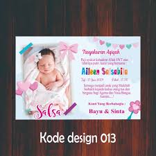 Best stock graphics, design templates, vectors, photoshop templates, textures & 3d models from creative professional designers. 50 Pcs Kartu Aqiqah Kartu Syukuran Kartu Selapanan Kartu Bayi Khitanan Dan Lain Lain Ya Shopee Indonesia