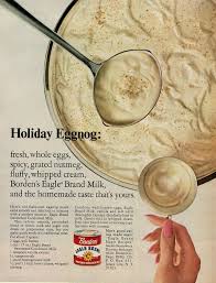 Holiday Eggnog From Borden S Sweetened Condensed Milk An Old Fashioned Eggnog Made Extra Smooth Sweetened Condensed Milk Recipes Milk Recipes Vintage Recipes