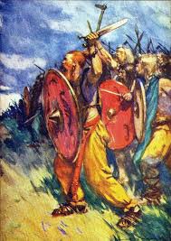 Cimbri Ambrones And Teutones At The Battle Of Noreia In 112 Bc This Was The Opening Battle Of The Cimbrian War Fo Germanic Tribes Roman Armor Celtic Warriors