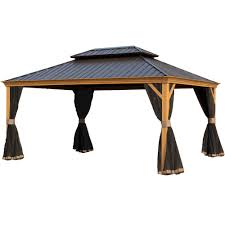But most of the kits you can buy and set up at your home are square or. Kozyard 16 Ft W X 12 Ft D Aluminum Patio Gazebo Reviews Wayfair