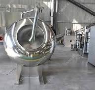 Stainless Steel Drum Popcorn Coater Groundnut Peanuts Coating Machine