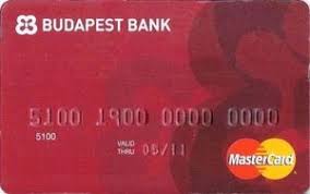 In 1995 the bank was sold to the ge capital, but in 2015 it became again the state bank. Bank Card Mastercard Standard Budapest Bank Hungary Col Hu Mc 0027