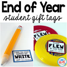 These ideas were all found in the target dollar spot, so that's about $1 a kid. End Of Year Gifts For Students Student Gift Tag Printable