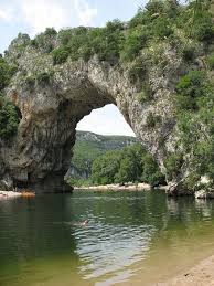 Ardeche River In Vallon Pont D Arc Rhone Alpes France Pont En Arc Paysage France Paysage