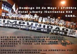 El espacio conformado por organizaciones de derechos humanos, políticas, sociales, gremiales, estudiantiles y culturales realizó una conferencia de prensa en plaza de mayo. Acto Por Memoria Verdad Y Justicia Impunidad Responsabilidad Del Estado Ayer Y Hoy Madres Y Familiares De Uruguayos Detenidos Desaparecidos