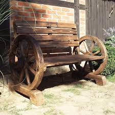 Gartenbank Wagenrad Gartenbank Holz Gartenbank Wagenrad