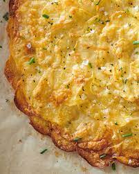This Crispy Cheesy Potato Galette Feels So Fancy But Couldn T Be Easier Recipe Potato Galette Cheesy Potatoes Galette