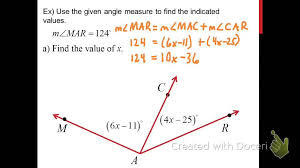Point b is a point on segment ac, i.e. Angle Addition Postulate And Angle Bisectors Youtube