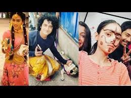 Radha Krishna Serial Actor Latest Offscreen Masti Mallika Singh Basant Bhatt Sumedh Mudgalkar 2 Yo Radha Krishna Pictures Krishna Songs Photo Ideas Girl