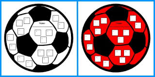 Football Sticker Charts Fun Sticker Chart Templates Shaped