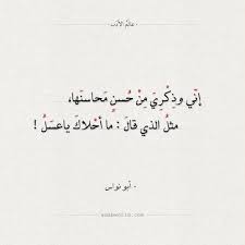 شعر أبو نواس إني وذكري من حسن محاسنها عالم الأدب Islamic Quotes Words Quotes Quotations