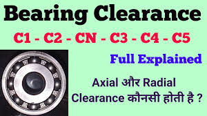 Bearing Clearance C3 Radial Axial Clearance