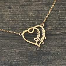 Personalized Name Necklace For Couples Best Friends Custom Necklace Gift Necklace Gold Mangalsutra Designs