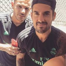 Isco with Theo Hernandez