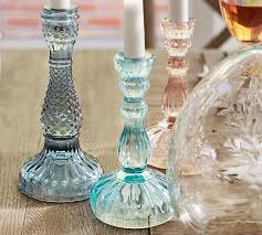 5 inches long x 3 1/2 inches wide x 3 1/2 inches high material: Vintage Pressed Glass Taper Holder Set Of 3 Cool Candle Holder Pottery Barn