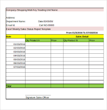 Weekly Status Report Template Excel 5 Professional Templates Project Status Report Report Template Sales Report Template