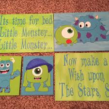 Best Monsters Inc Inspired Baby Nursery Decor Hand Painted For Sale In Surprise Arizona For 2021