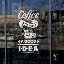Jual Cutting Stiker Coffee Idea Cafe Kafe Kopi Wall Sticker Dinding Kaca Jakarta Barat Stainless Sedotan Yess Tokopedia