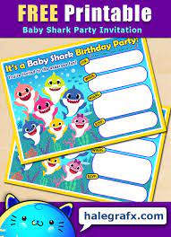 And finally, one of cutest free printable sets we just rolled out, works for girls or boys is our free baby shark printables! Free Printable Baby Shark Birthday Invitation