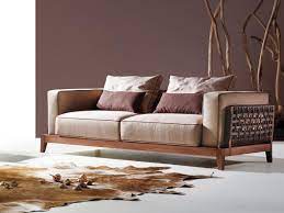 Canapé design 3 places en tissu gris clair et pieds chêne ektor. Canape 3 Places Mandy Canape Tissu Et Bois Canape Design Et Mobilier De Luxe Love Seat Home Decor Couch