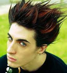 Mens Red Streak Red Hair Men Mens Hairstyles Men Hair Color