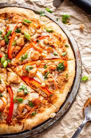 Ad Thai Chicken Pizza Features A Super Simple Homemade Pizza Crust Made From Scra In 2020 Thai Chicken Pizza Delicious Pizza Recipes Pizza Recipes Homemade
