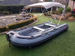 Folding 4 Bow Sun Shade Canopy Top For Inflatable Boats In 2021 Boat Boat Canopy Boat Tubes