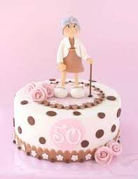 An edible cake topper, which is simple and beautiful and easy to slip into the cake. 7 Granny Birthday Cake Ideas Cake Cupcake Cakes Grandma Cake