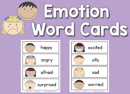 Emotion Word Cards Prekinders